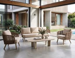 Rattan Sofa In Modern Home