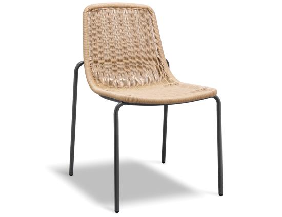 Cenote Rattan Dining Chair - Outdoor - Charcoal
