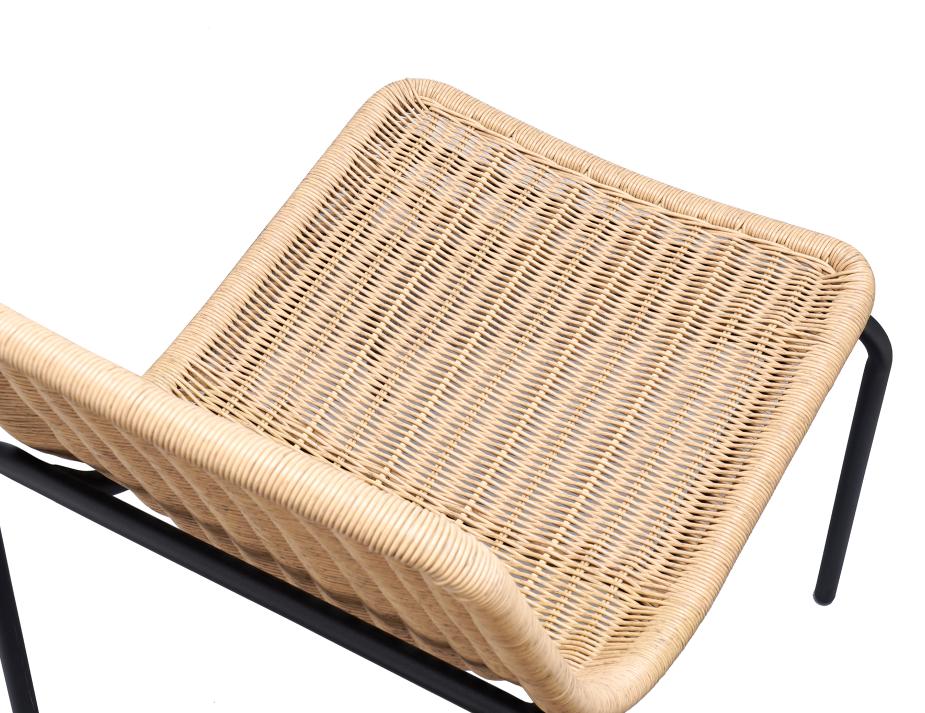 Cenone Outdoor Chair Black Natural Rattan 0004 Pro Capture One 04891