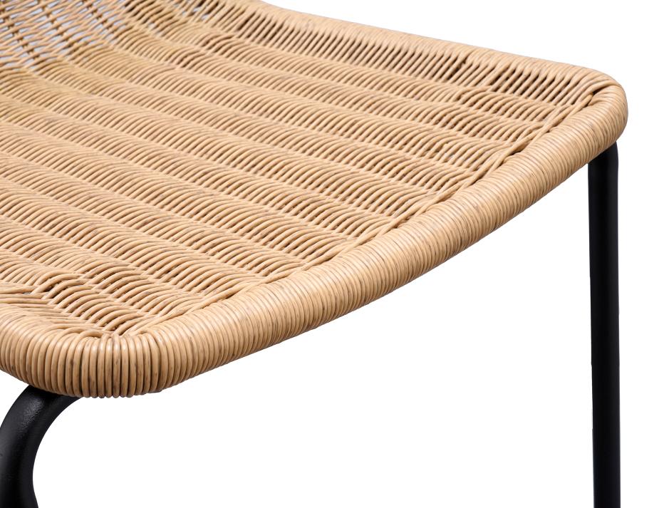 Cenone Outdoor Chair Black Natural Rattan 0006 Pro Capture One 04888