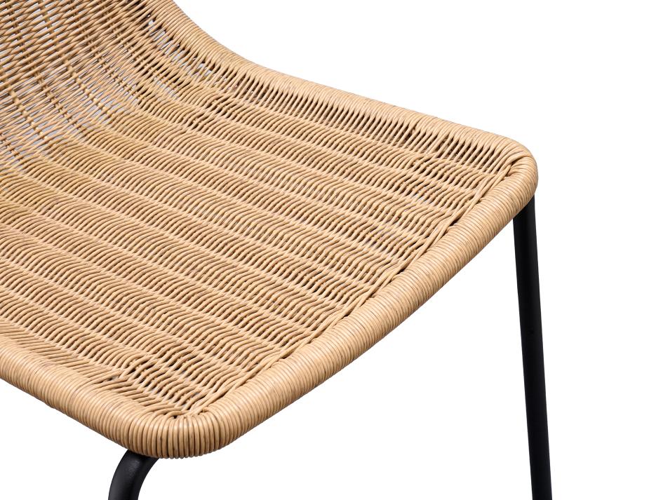 Cenone Outdoor Chair Black Natural Rattan 0007 Pro Capture One 04887