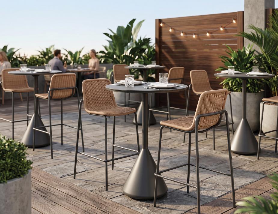 Rattan Bar Stools Outdoor