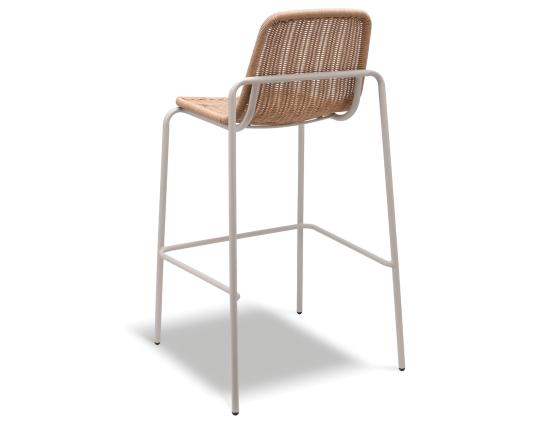Cenote Rattan Bar Stool - Outdoor - Latte