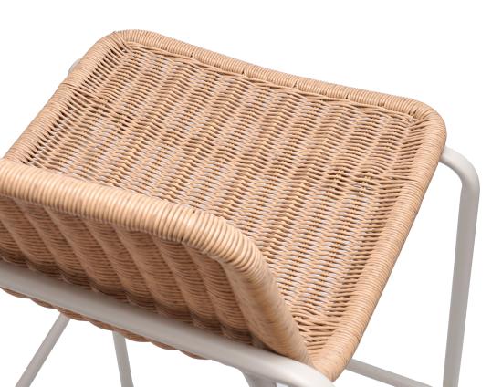 Cenote Rattan Bar Stool - Outdoor - Latte