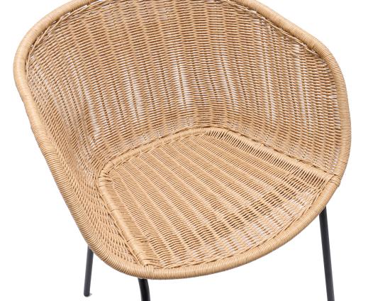 Tulum Rattan Armchair - Outdoor - Black