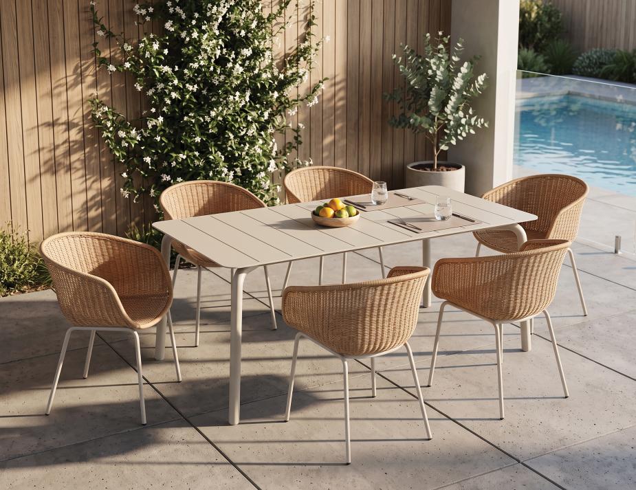 Small Outdoor 6 Seater Table