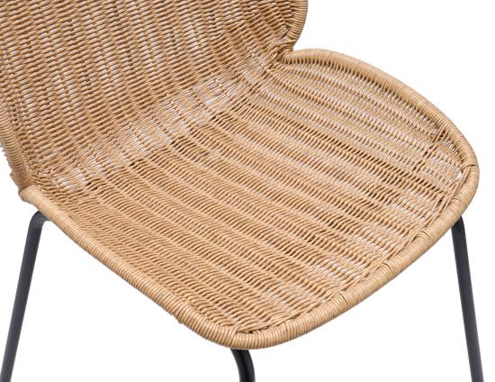 Sombra Rattan Dining Chair - Outdoor - Black