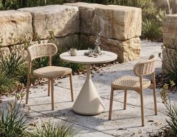 Maya Chairs Rope Outdoor Courtyard