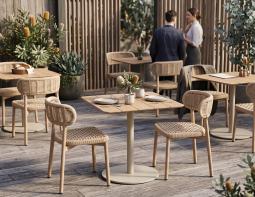 Rope Chairs With Outdoor Teak Table