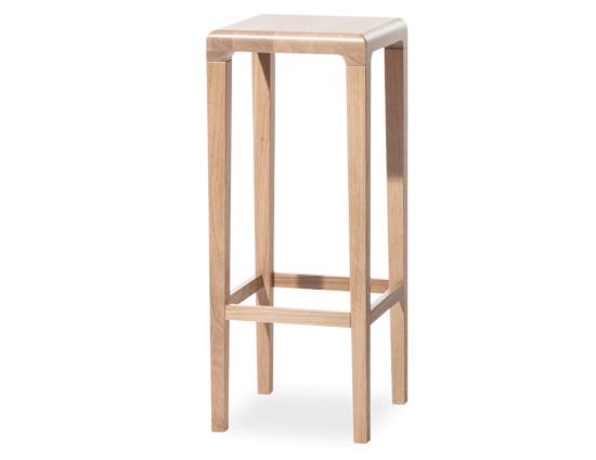 Rioja Barstool - Natural Oak - 80cm - by TON