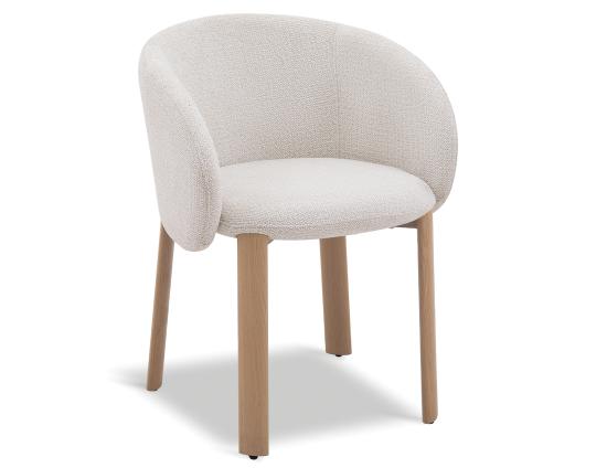 Ellis Dining Chair - Oak - Grey