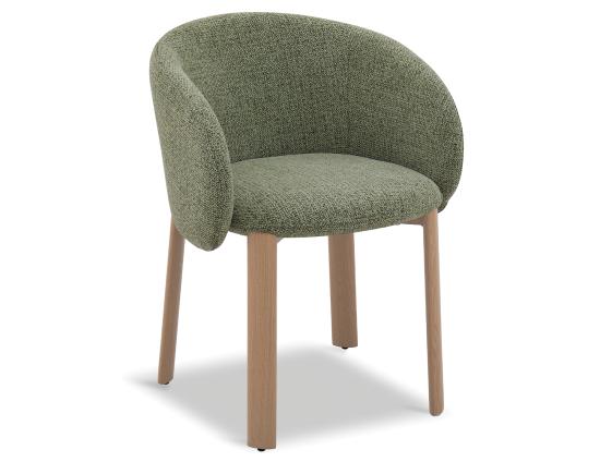 Ellis Dining Chair - Oak - Green