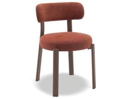 Nodus Dining Chair - Walnut - Terracotta