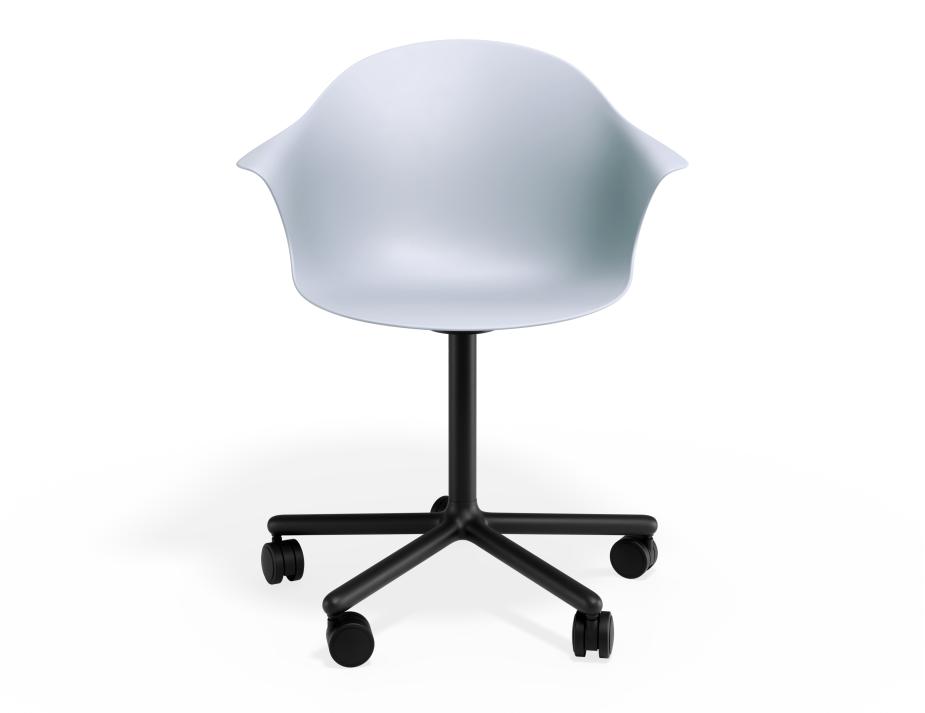 P 4 Pebble Armchair Palebluev3seat Swivelcastors