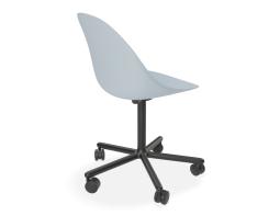 Blue Swivel Castor Pebble Back