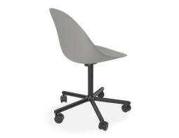 Grey Swivel Castor Pebble Back