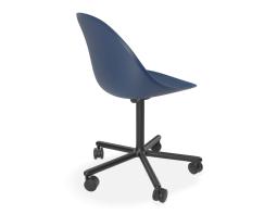 Navy Swivel Castor Pebble Back