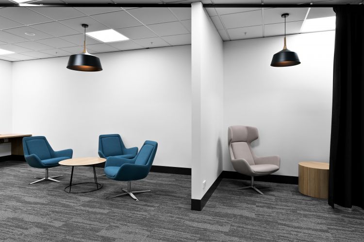 Lounge chairs and tables
