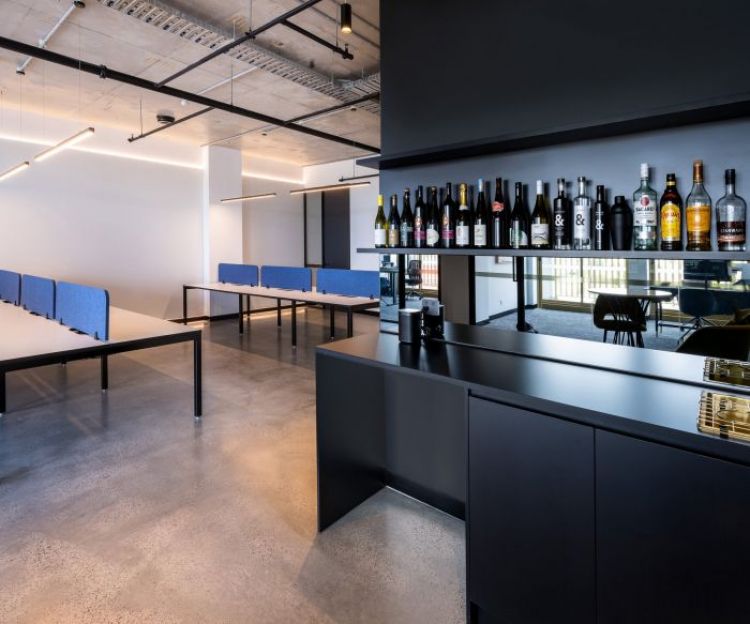 An office kitchen area
