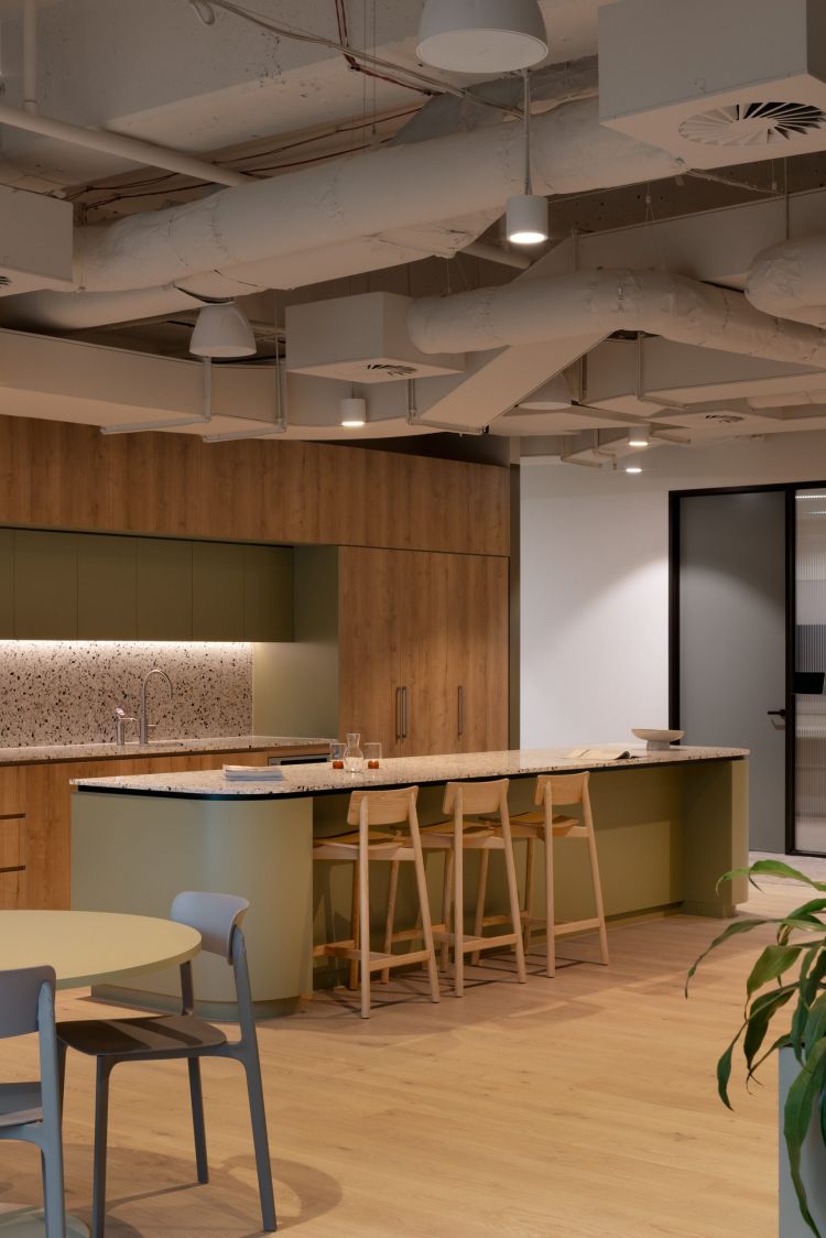 Modern office kitchen interior