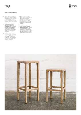 : Rioja Kitchen Stool - 65cm - by TON