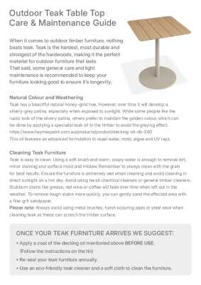 : Roku High Bar Teak Table - Outdoor - Latte