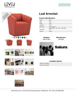 Tear Sheet: Loaf Armchair