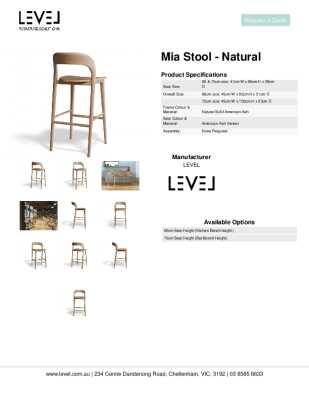 Tear Sheet: Mia Stool - Natural
