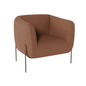 Belle Lounge Chair - Terracotta Rust ideal for medical rooms