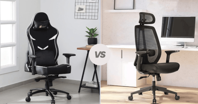 Gaming Chairs Vs Office Chairs Expert Comparison Insights Black Gaming Office Chair 768x405 