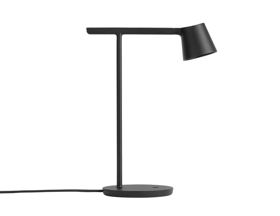 black table lamp