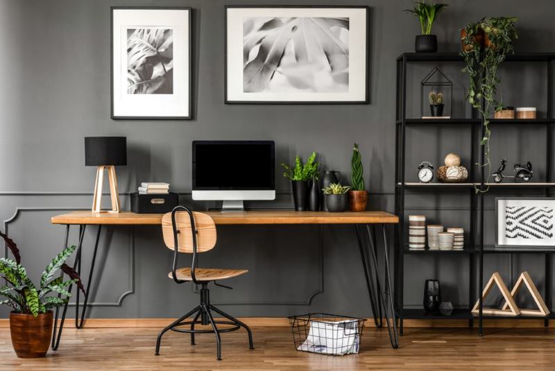 minimalist home office