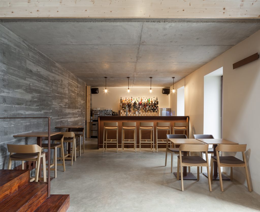 minimalist restaurant interior