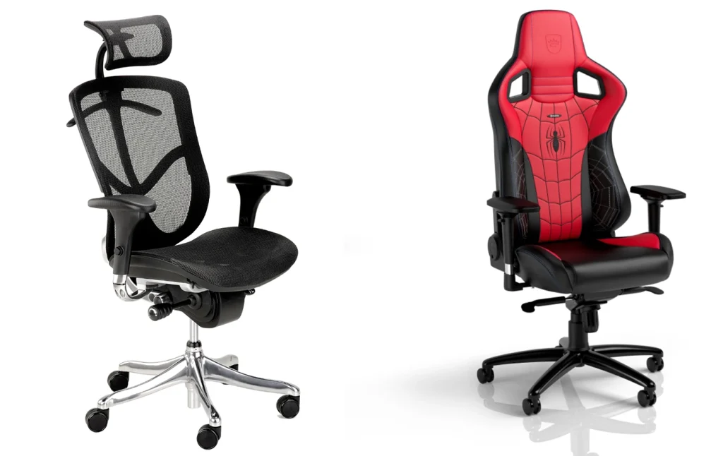 gaming chairs vs office chairs: choose your throne office and gaming chair